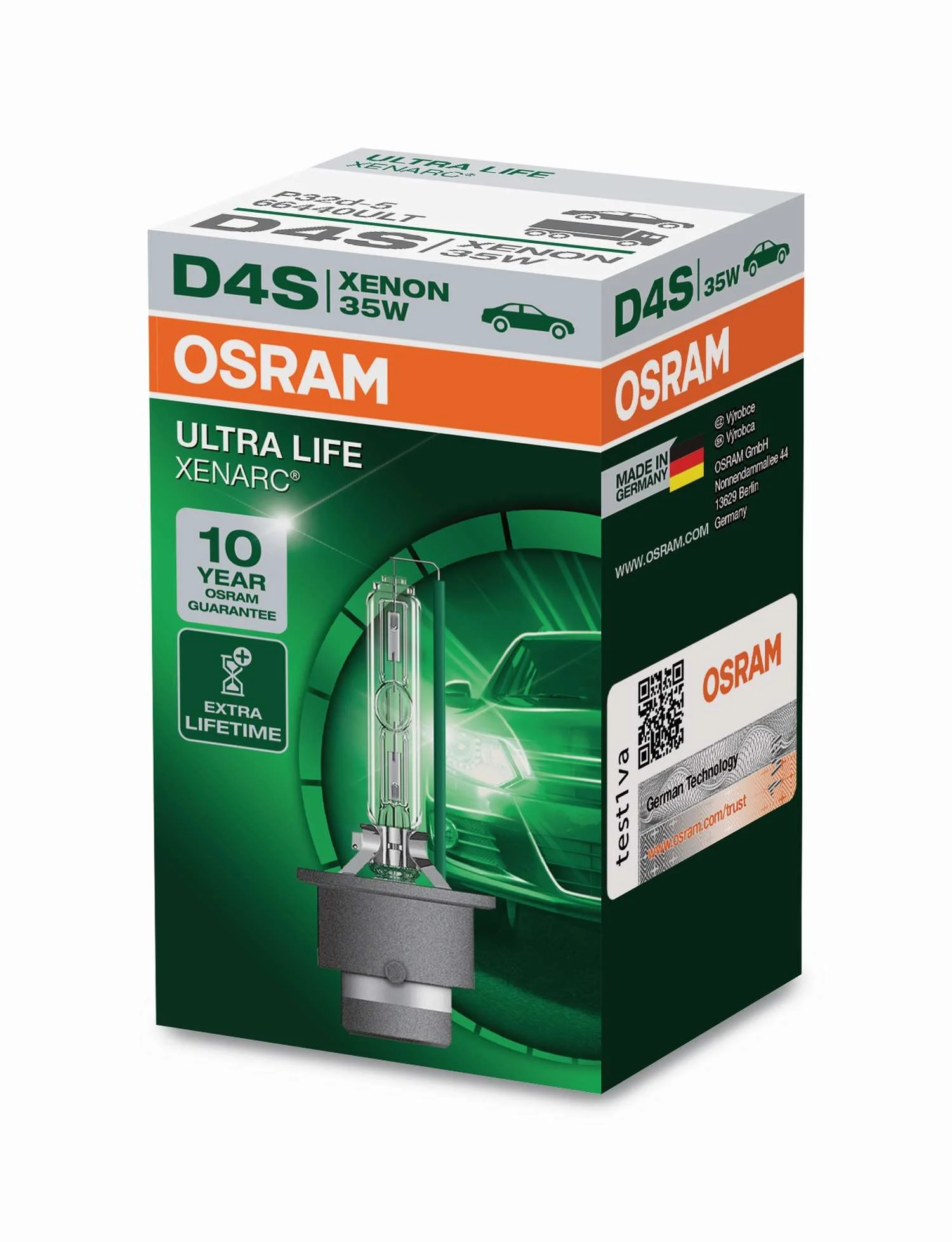 Φωτογραφία προϊόντος: OSRAM D4S XENARC 35W P32d-5 Ultra Life (66440ULT) 1τμχ