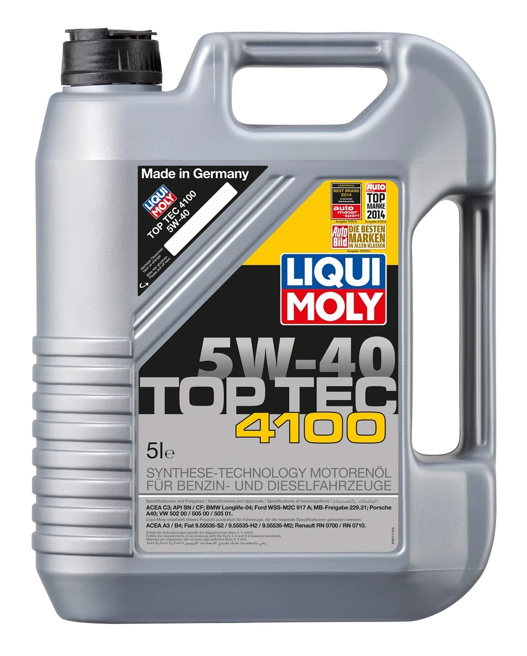 Φωτογραφία προϊόντος: Liqui Moly Top Tec 4100 5w40 5lt Made in Germany