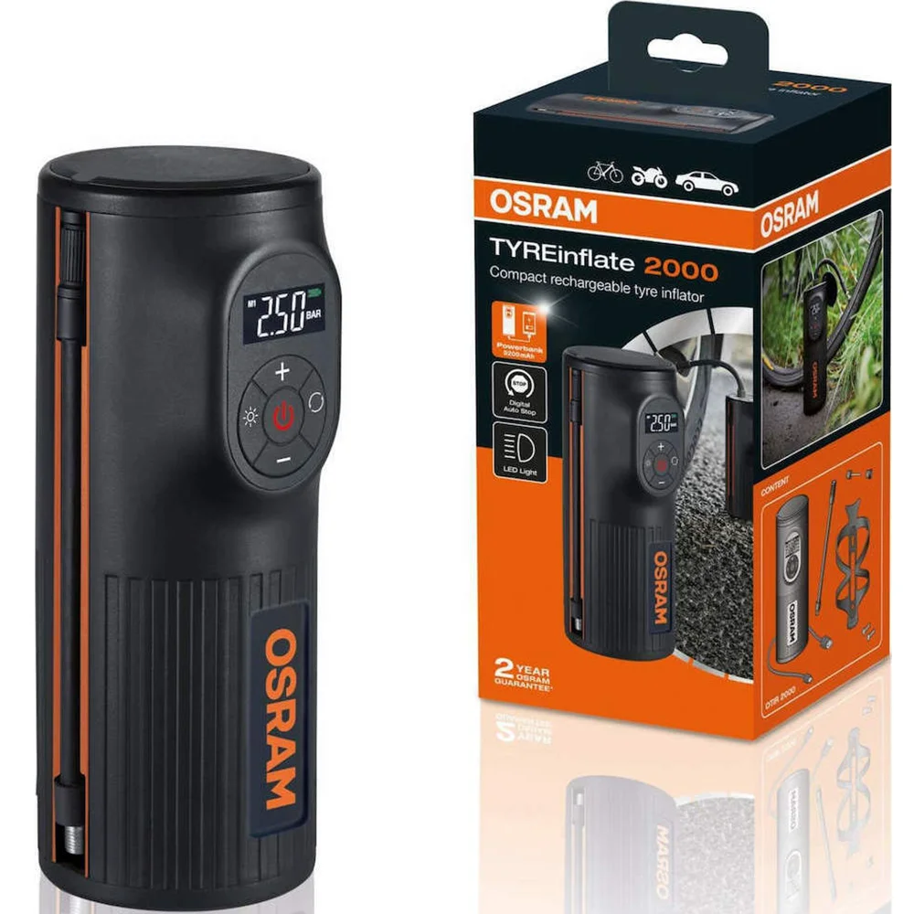 Φωτογραφία προϊόντος: Osram TYREinflate 2000 12V Ψηφιακό Κομπρεσέρ Αέρα