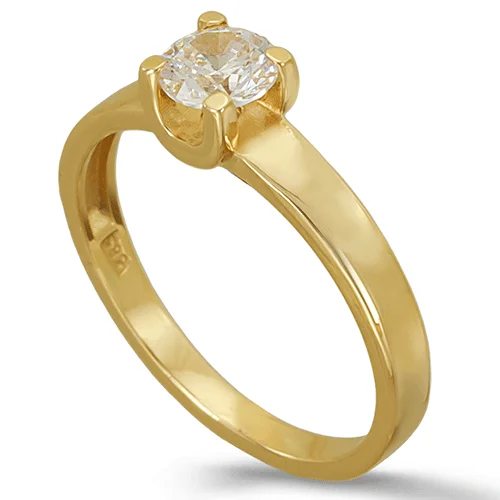 Φωτογραφία προϊόντος: fenixjewelry Χρυσό Μονόπετρο Δαχτυλίδι 14k 0313Κ1