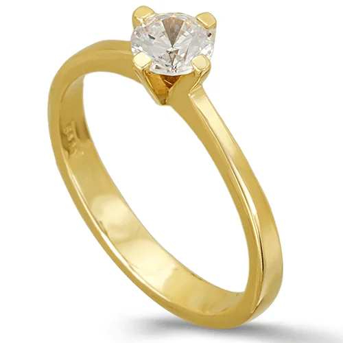 Φωτογραφία προϊόντος: fenixjewelry Χρυσό Μονόπετρο Δαχτυλίδι 14k 0328Κ1