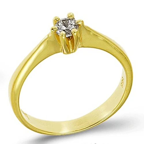 Φωτογραφία προϊόντος: fenixjewelry Χρυσό Μονόπετρο Δαχτυλίδι 14k 0143Κ