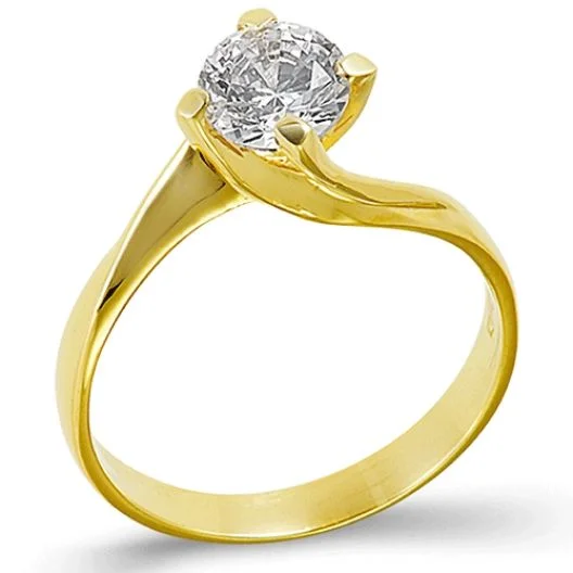 Φωτογραφία προϊόντος: fenixjewelry Χρυσό Μονόπετρο Δαχτυλίδι 14k κωδ 168 Κ1