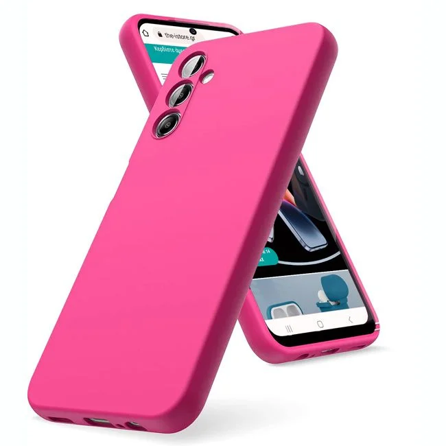 Φωτογραφία προϊόντος: Θήκη Rubber Silk Hot Pink Samsung Galaxy S21 FE 5G