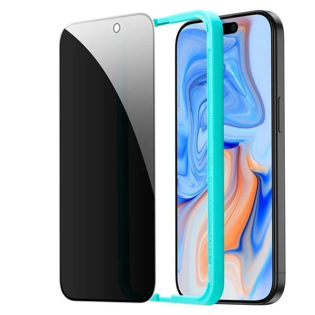 Φωτογραφία προϊόντος: ESR Full Cover Privacy Tempered Glass iPhone 15 (Με κιτ εύκολης τοποθέτησης)