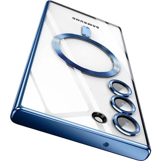Φωτογραφία προϊόντος: Θήκη Orso Magsafe Camera Protection Bare Look Blue Samsung Galaxy S23 Plus