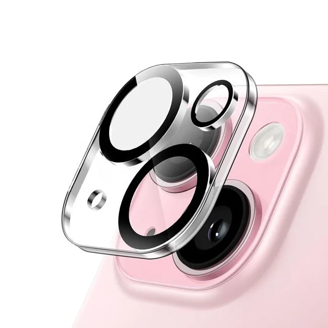 Φωτογραφία προϊόντος: Orso Full Cover 9H Camera Glass Clear iPhone 15 / 15 Plus