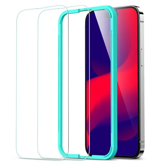 Φωτογραφία προϊόντος: ESR Tempered Glass για iPhone 14 Pro Max (2 τεμ.) με πλαίσιο εύκολης τοποθέτησης