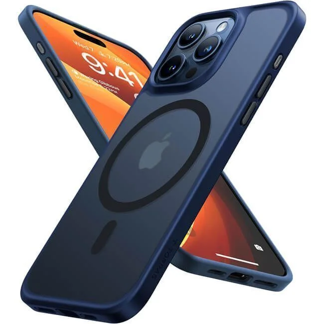 Φωτογραφία προϊόντος: Θήκη Torras Guardian MagSafe Navy Blue iPhone 15 Pro Max