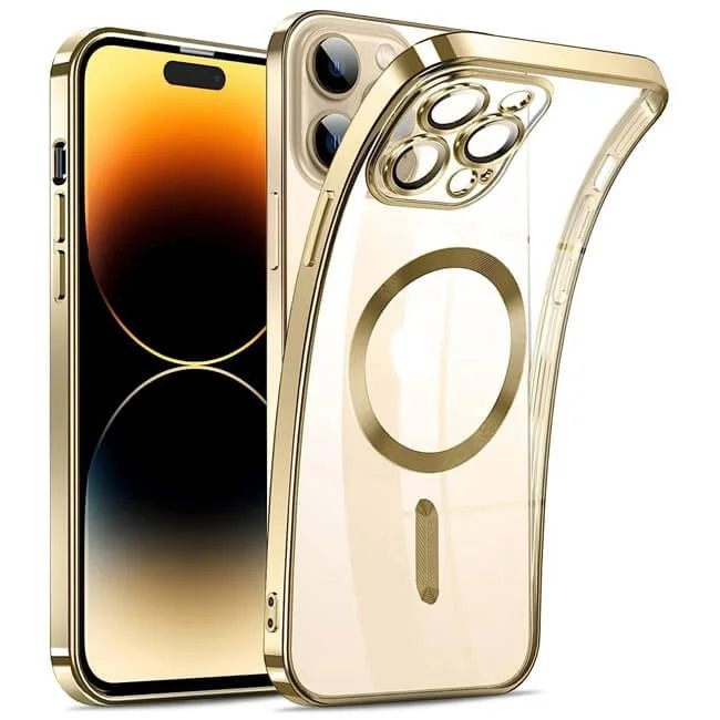 Φωτογραφία προϊόντος: Θήκη Orso Magsafe Camera Protection Bare Look Gold για iPhone 14 Pro