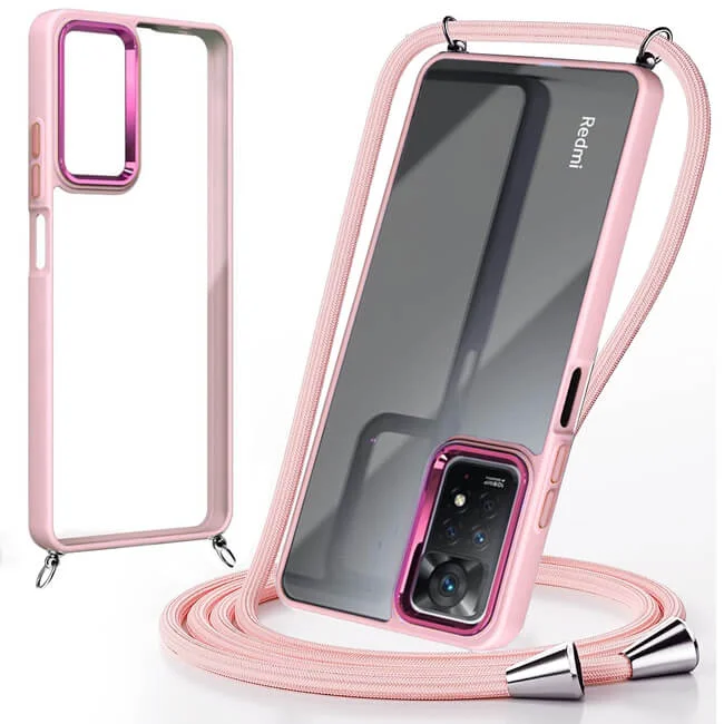 Φωτογραφία προϊόντος: Θήκη Orso Shield Κορδόνι Clear Rose Xiaomi Redmi Note 11 Pro 4G/5G