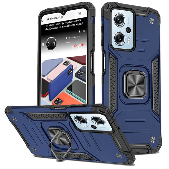 Φωτογραφία προϊόντος: Θήκη Orso Armor Ringstand Blue Xiaomi Redmi 12