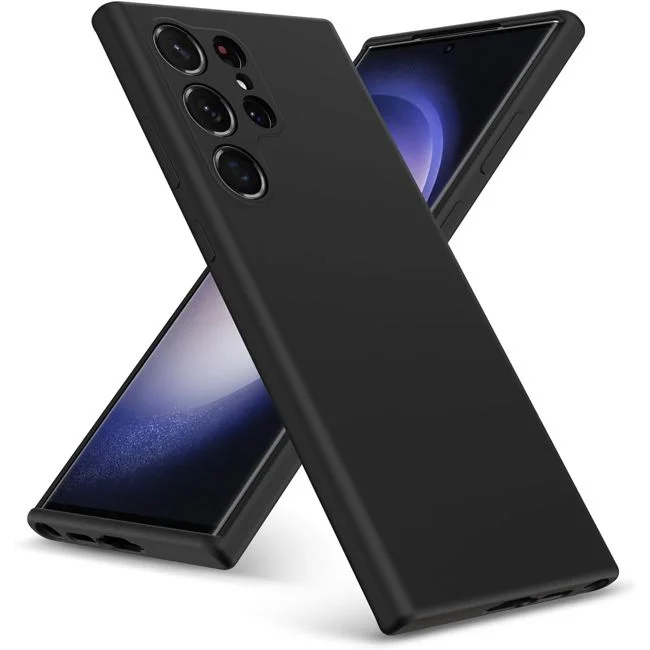 Φωτογραφία προϊόντος: Θήκη Rubber Silk Black για Samsung Galaxy S24 Ultra (OEM)