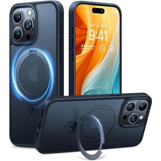 Φωτογραφία προϊόντος: TORRAS Ostand Matte MagSafe Kickstand Θήκη για iPhone 15 Pro Max, Black