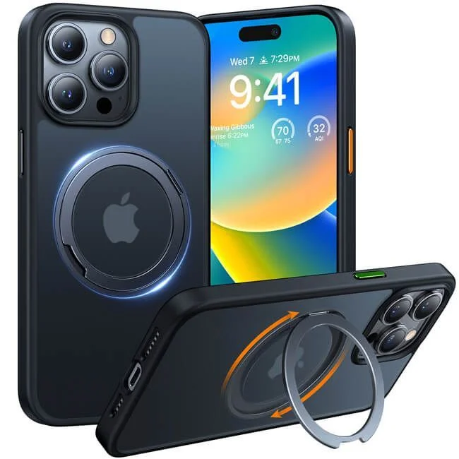 Φωτογραφία προϊόντος: Θήκη Torras Ostand Pro MagSafe Kickstand Black για iPhone 15 Pro