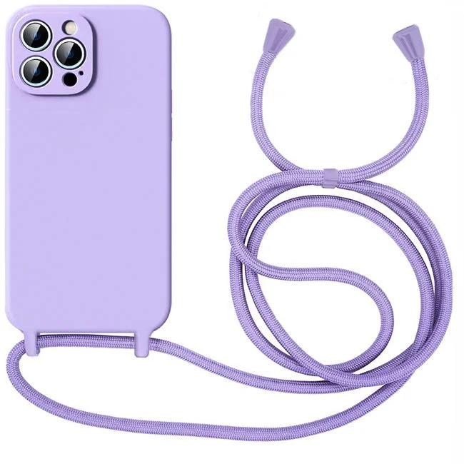 Φωτογραφία προϊόντος: Θήκη Orso Cloud Κορδόνι Violet για iPhone 15 Pro Max