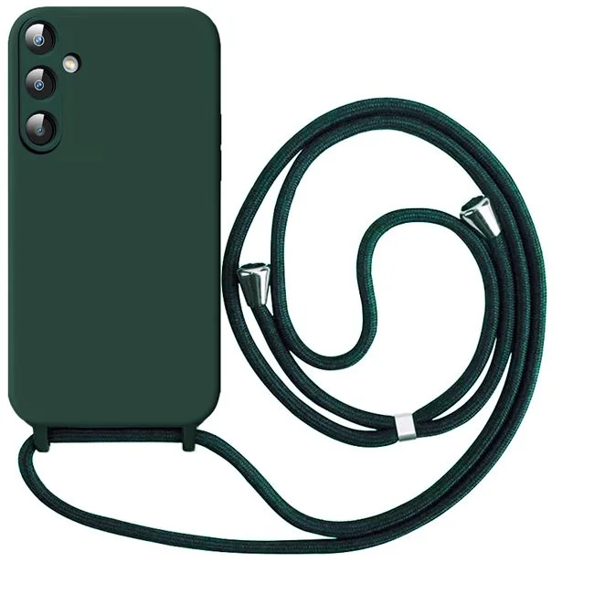 Φωτογραφία προϊόντος: Θήκη Liquid Silicone Κορδόνι Forest Green Samsung Galaxy A15
