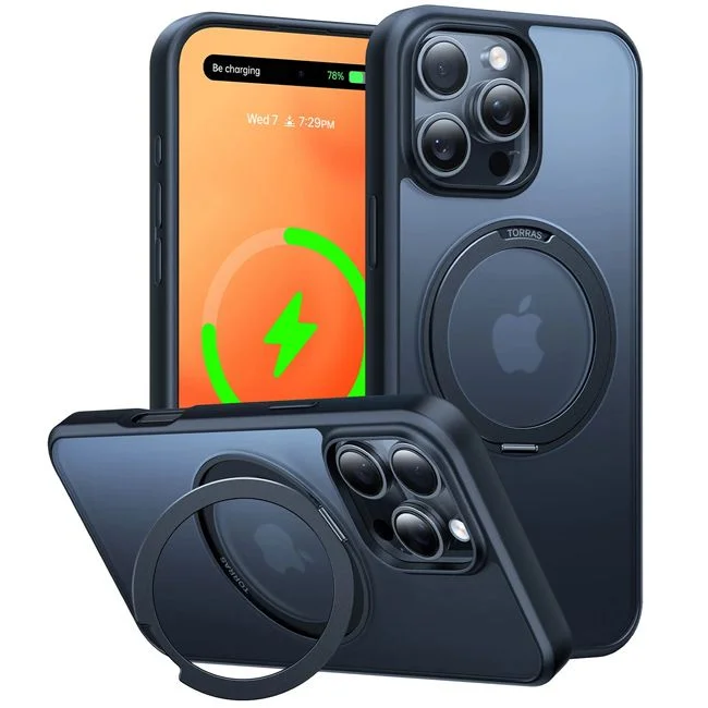 Φωτογραφία προϊόντος: Θήκη Torras Ostand Pro MagSafe Kickstand Black iPhone 16 Pro