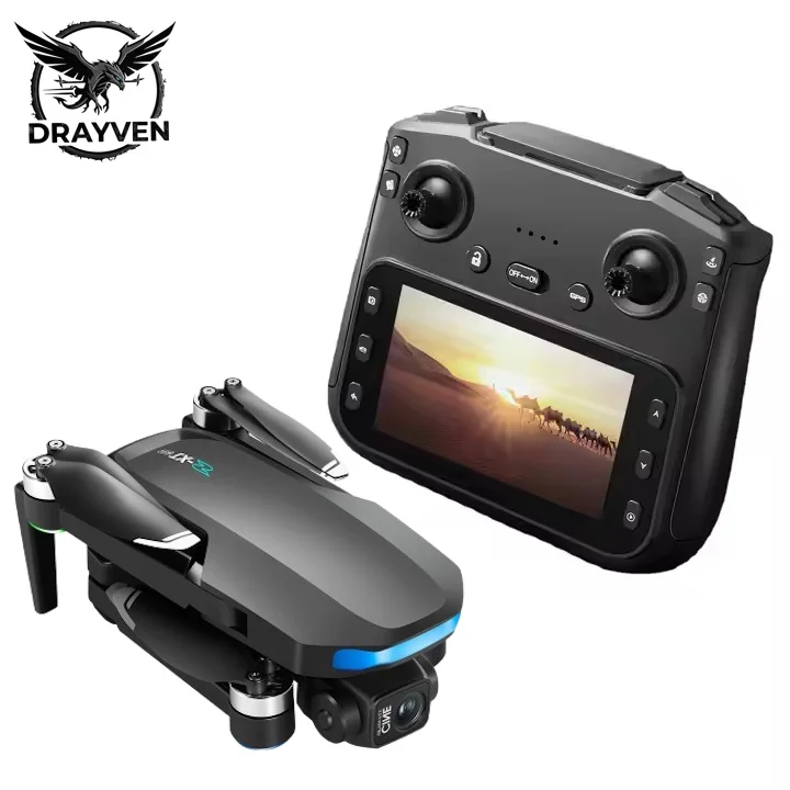 Φωτογραφία προϊόντος: Drayven S-X1 – GPS 4K Drone με 3-Axis Gimbal, 5G Transmission & Follow Mode (Οθόνη 5.6″/Αυτόματη Επιστροφή/EIS) Μαύρο