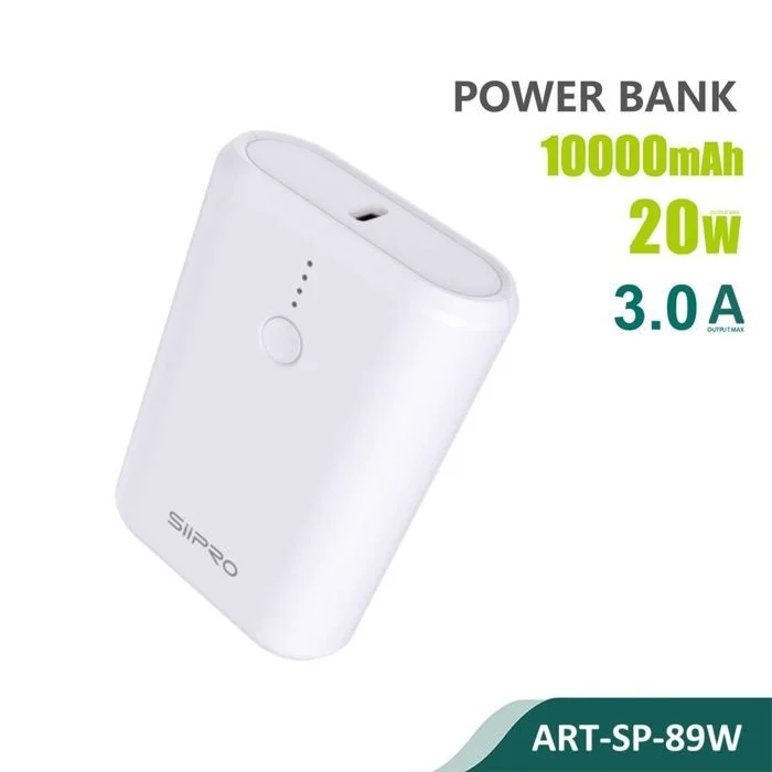Φωτογραφία προϊόντος: Siipro Power Bank 10000mAh Λευκός (SP-89W) με PD USB‑C & USB