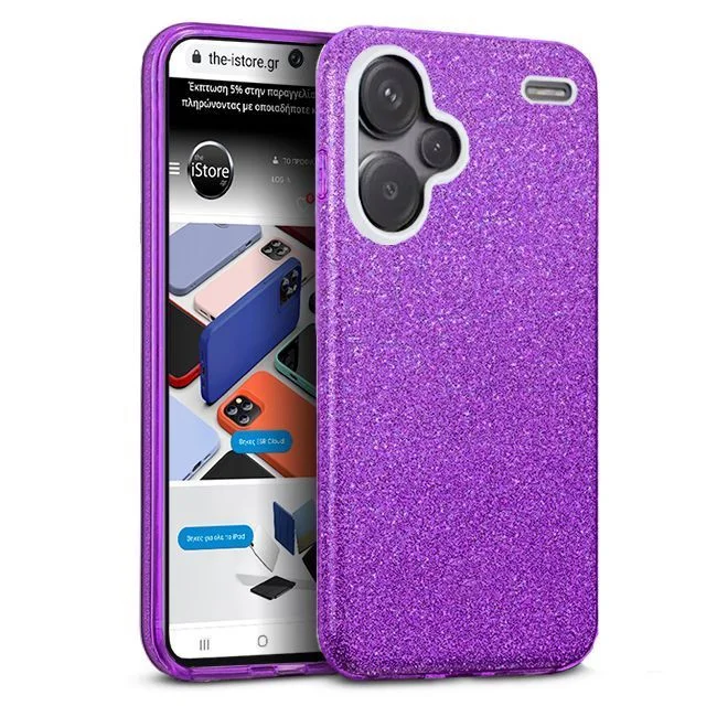 Φωτογραφία προϊόντος: Orso Θήκη Hybrid Strass Violet για Xiaomi Redmi Note 13 Pro 5G