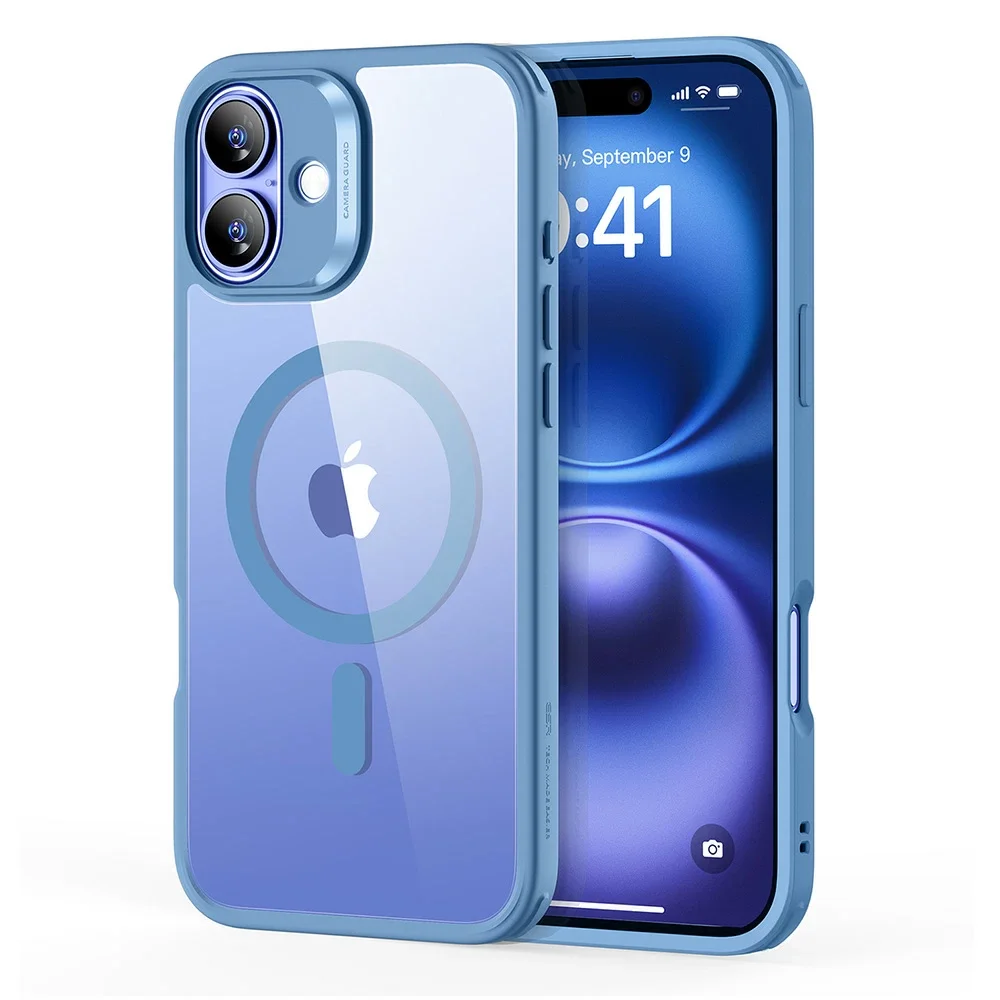 Φωτογραφία προϊόντος: Θήκη ESR Classic Hybrid HaloLock MagSafe Clear Blue για iPhone 16