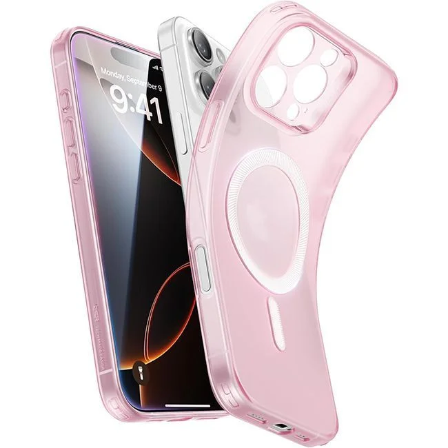 Φωτογραφία προϊόντος: Θήκη ESR Zero HaloLock MagSafe Frosted Pink για iPhone 16 Pro