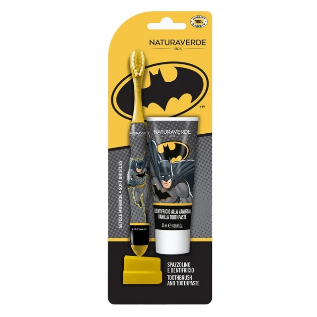 Φωτογραφία προϊόντος: Naturaverde Kids Batman Παιδική Οδοντόβουρτσα + Οδοντόκρεμα 25ml, 1σετ