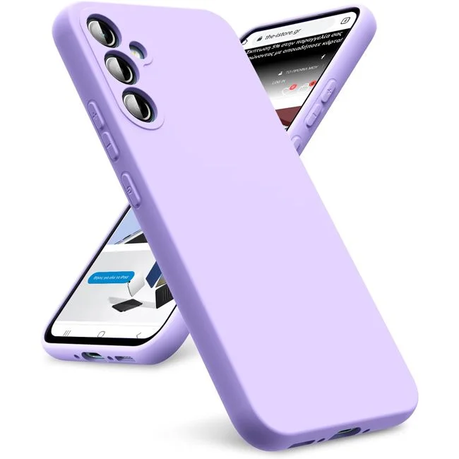Φωτογραφία προϊόντος: Θήκη Rubber Silk Violet Samsung Galaxy A35 5G (Orso)