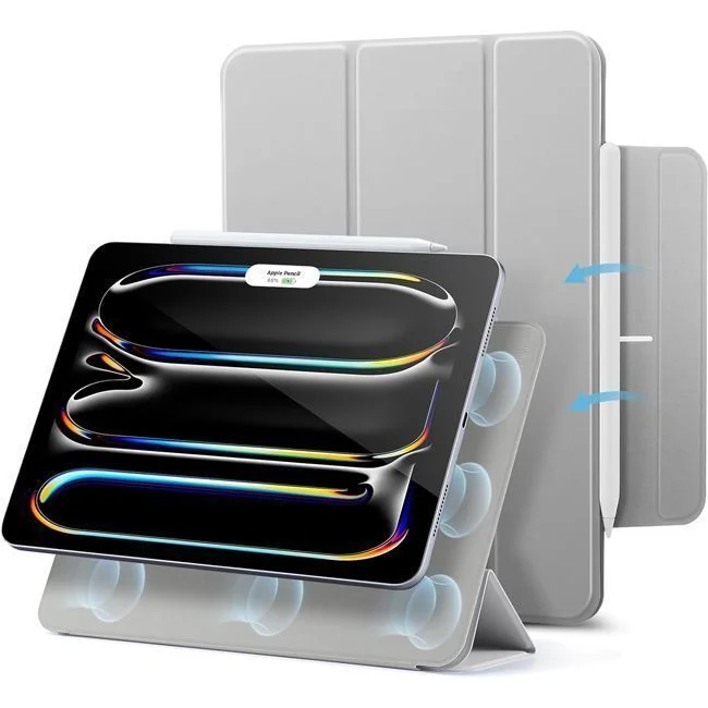 Φωτογραφία προϊόντος: ESR Rebound Magnetic με κούμπωμα Grey – iPad Pro 11 (2024)