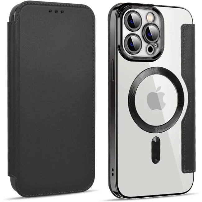 Φωτογραφία προϊόντος: Θήκη Orso Flip Camera Protection Magsafe Bare Look Black iPhone 14 Pro Max