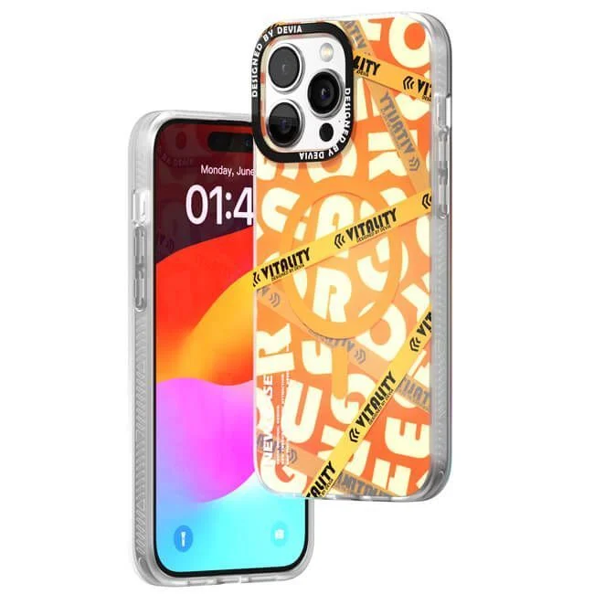 Φωτογραφία προϊόντος: Θήκη Devia Triple Series Orange για iPhone 15 Pro