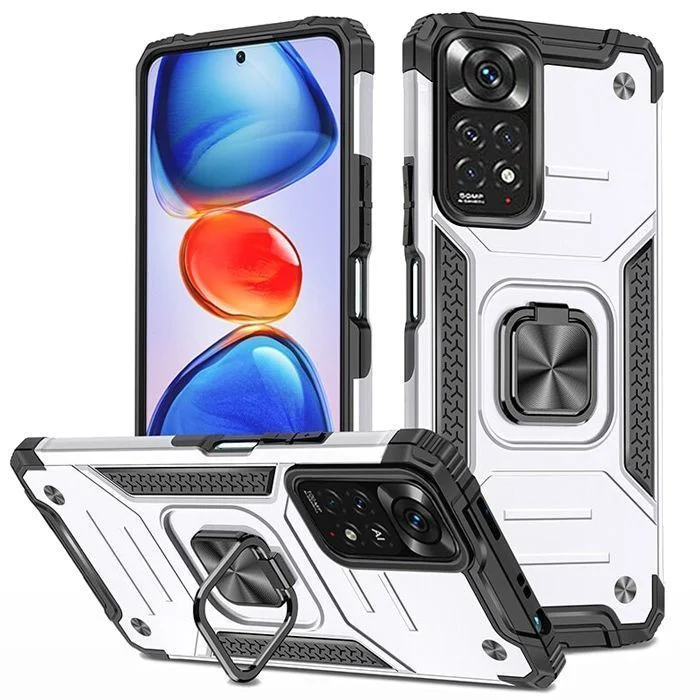 Φωτογραφία προϊόντος: Armor Ringstand Case Silver Xiaomi Redmi Note 11 Pro 4G/5G
