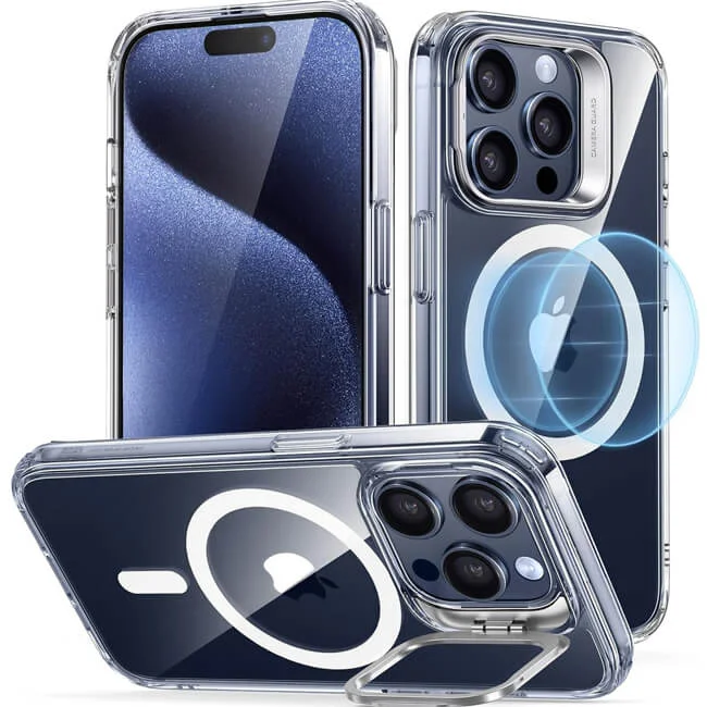 Φωτογραφία προϊόντος: Θήκη ESR Classic Hybrid με Stash Stand HaloLock MagSafe Clear iPhone 15 Pro Max