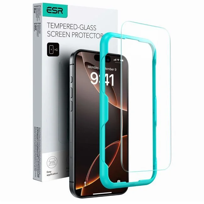 Φωτογραφία προϊόντος: ESR Premium Quality Tempered Glass iPhone 16 Pro Max (με Easy Installation Frame)