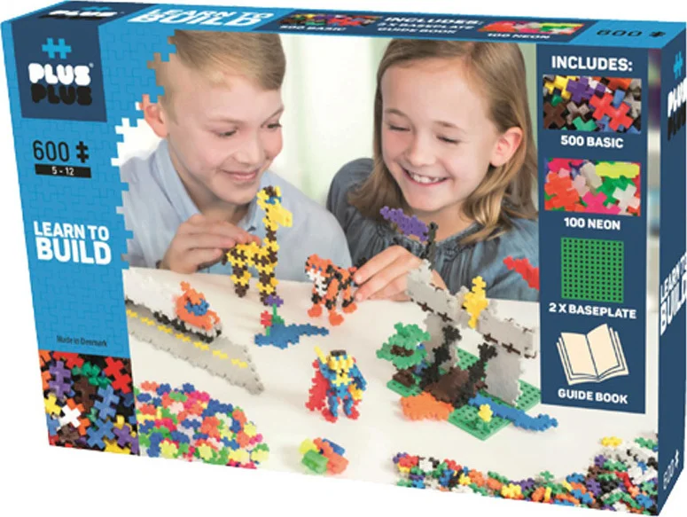 Φωτογραφία προϊόντος: Τουβλάκια σε κουτί Basic Learn to Build (600 τεμάχια) – Plus Plus