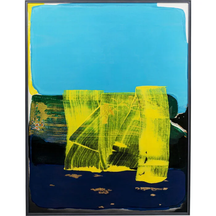 Φωτογραφία προϊόντος: KARE Πίνακας Καμβάς Abstract High Gloss Μπλε 120x3.5x160εκ. - Μπλε - 120Μx4Πx160Υ