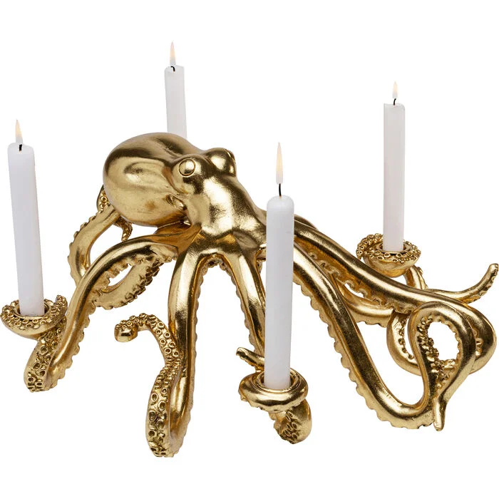 Φωτογραφία προϊόντος: KARE Κηροπήγιο Octopus Κεραμικό Χρυσό 49*40*21εκ. - Χρυσό - 49Μx40Πx21Υ