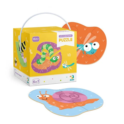 Φωτογραφία προϊόντος: PUZZLE 2-3-4 ELEMENTS INSECTS - ΕΝΤΟΜΑ 4 κομμάτια DO300253