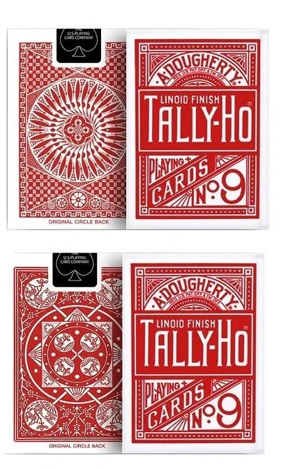 Φωτογραφία προϊόντος: Tally-Ho Standard Index Half Fan/Circle Κόκκινες Κάρτες Τραπουλόχαρτου, 1τμχ