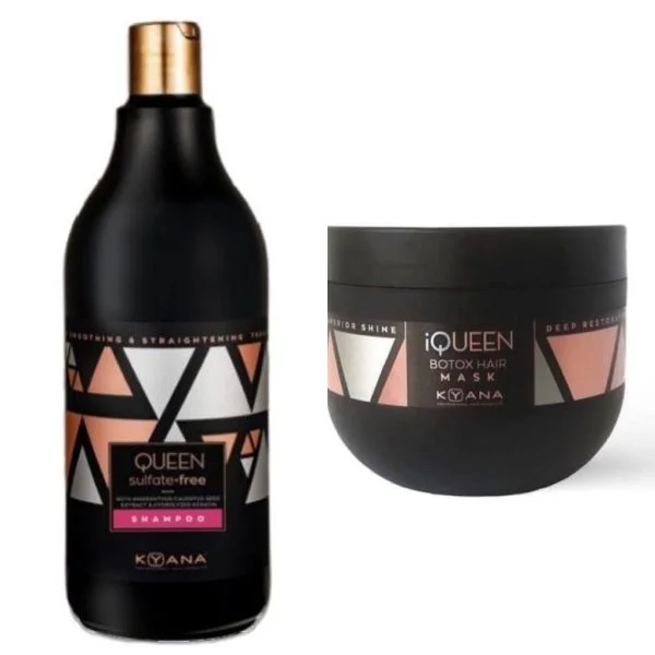 Φωτογραφία προϊόντος: Kyana KERATIN I-QUEEN set shampoo 1L +amp; mask 500ml