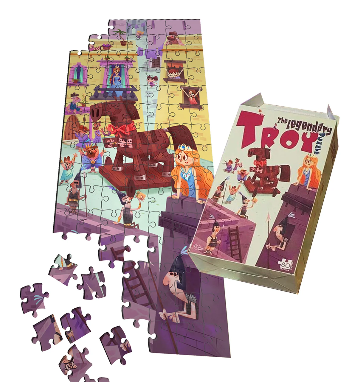 Φωτογραφία προϊόντος: PUZZLE Τροία 80 κομμάτια MyGreekGames
