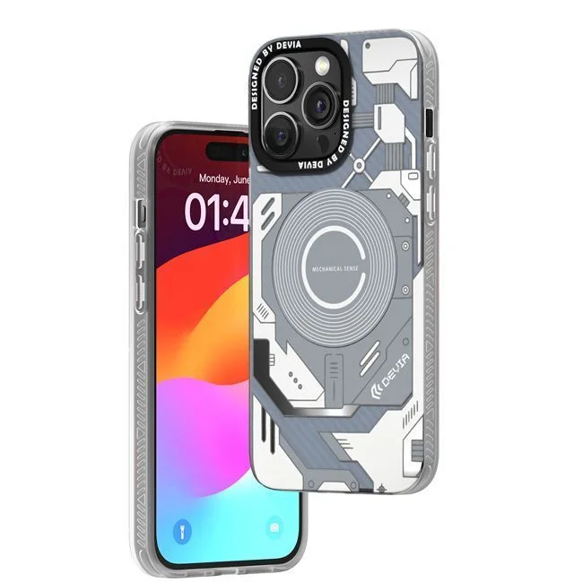 Φωτογραφία προϊόντος: Θήκη Devia Mecha Series Grey iPhone 15 Pro