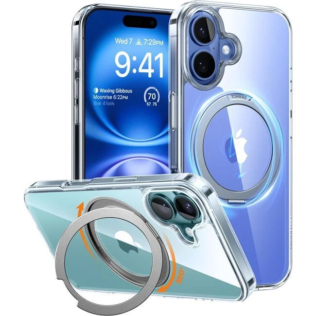 Φωτογραφία προϊόντος: Θήκη Torras Ostand Pro MagSafe Kickstand Clear για iPhone 16