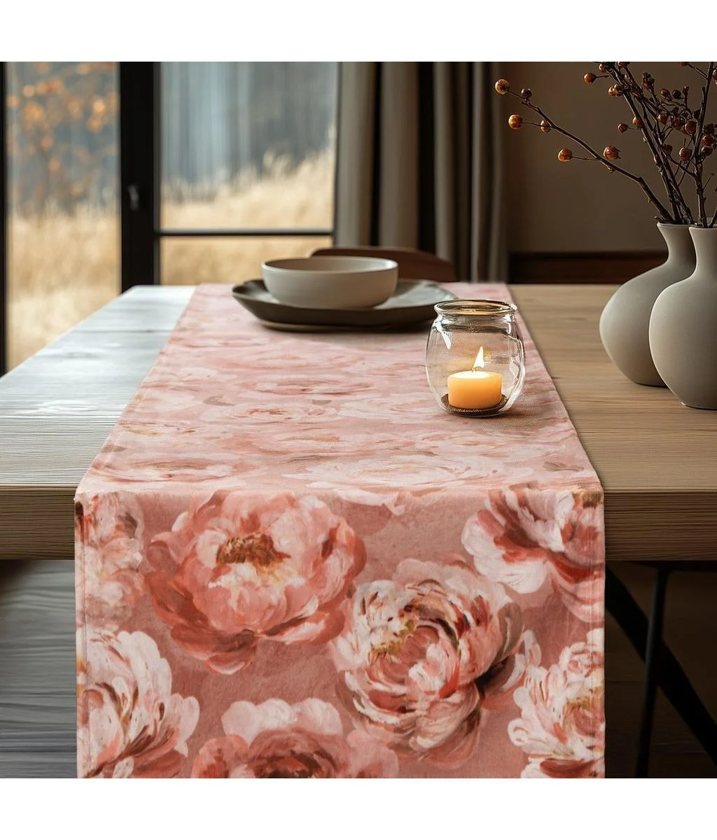 Φωτογραφία προϊόντος: Beauty Home ΡΑΝΝΕΡ ΒΕΛΟΥΔΟ ROMANTIC PEONY DREAM