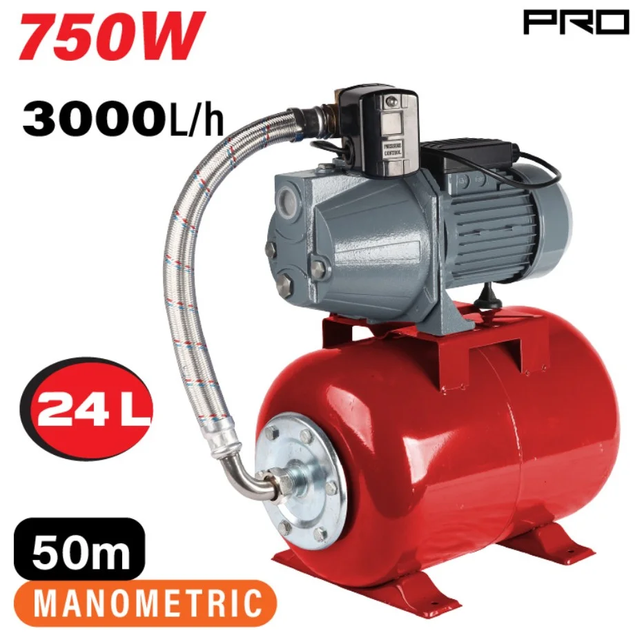 Φωτογραφία προϊόντος: NAKAYAMA PRO NP2108 - Πιεστικό Με Δοχείο - Αντλία JET 750W