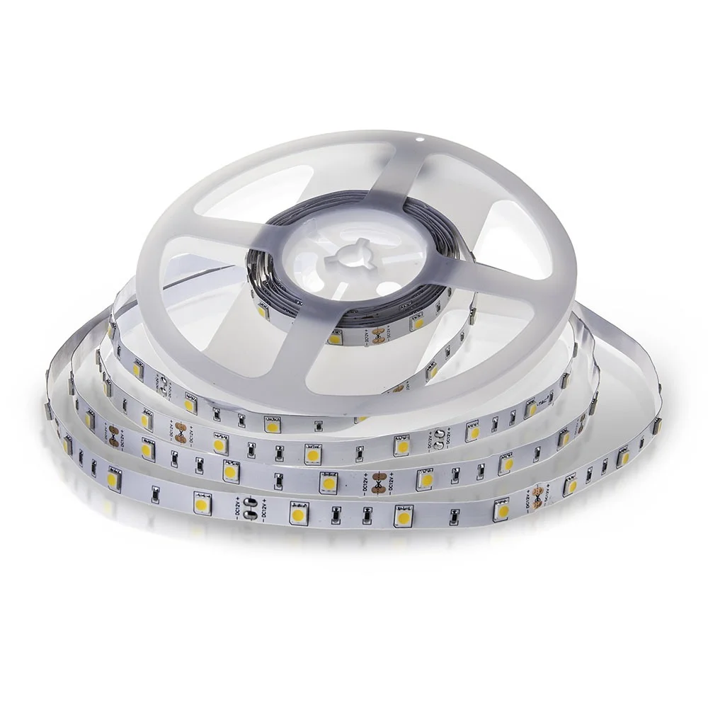 Φωτογραφία προϊόντος: Ταινία LED Ψυχρό Λευκό 5m SMD5050 12V V-TAC (2133) 3,6W
