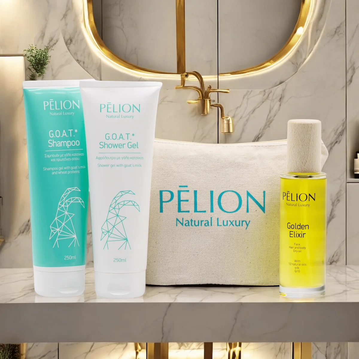 Φωτογραφία προϊόντος: OEM Luxury Glow Essentials – Ξηρό Λάδι – Αφρόλουτρο – Σαμπουάν