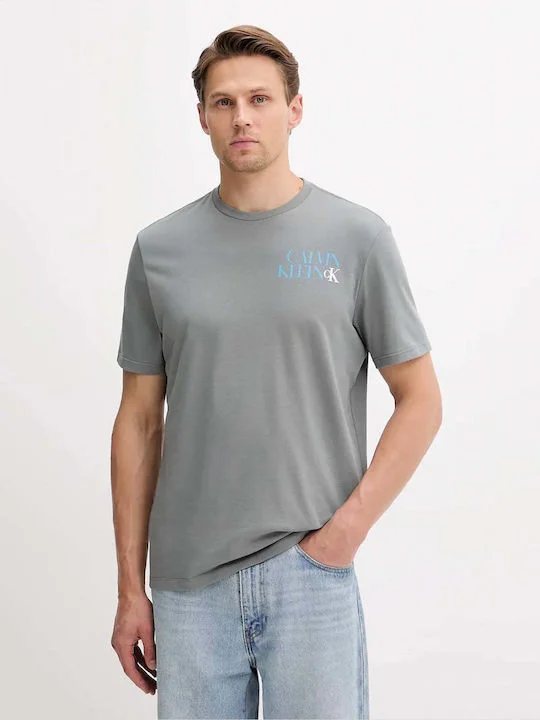 Φωτογραφία προϊόντος: Calvin Klein Jeans ανδρικό βαμβακερό regular t-shirt γκρι LV04RC844G-RMG