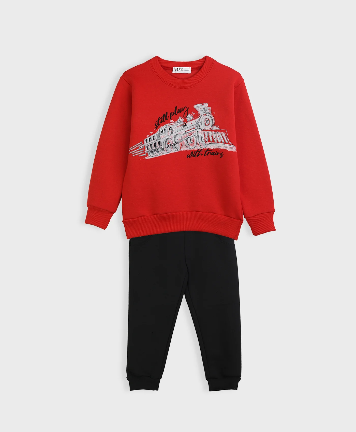Φωτογραφία προϊόντος: NEK Kids Wear ΣΕΤ ΦΟΡΜΑ TRAIN ΦΥΣΤΙΚΙ - ΜΑΥΡΟ